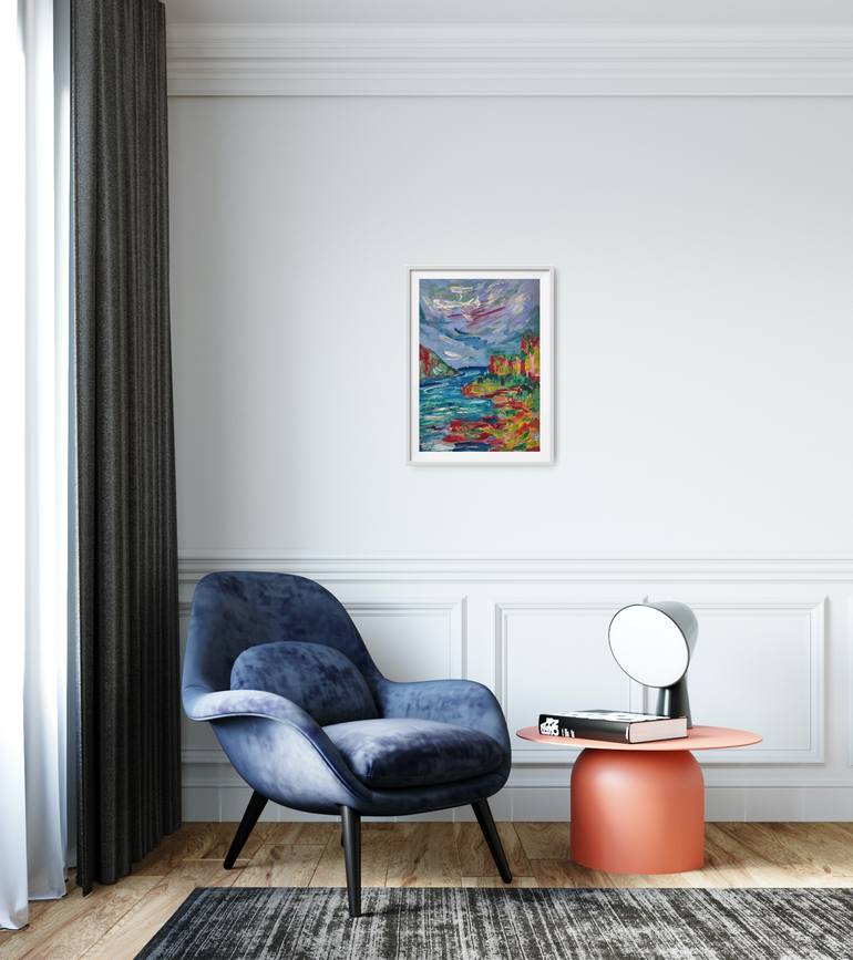 Original Abstract Expressionism Nature Painting by Natalya Mougenot
