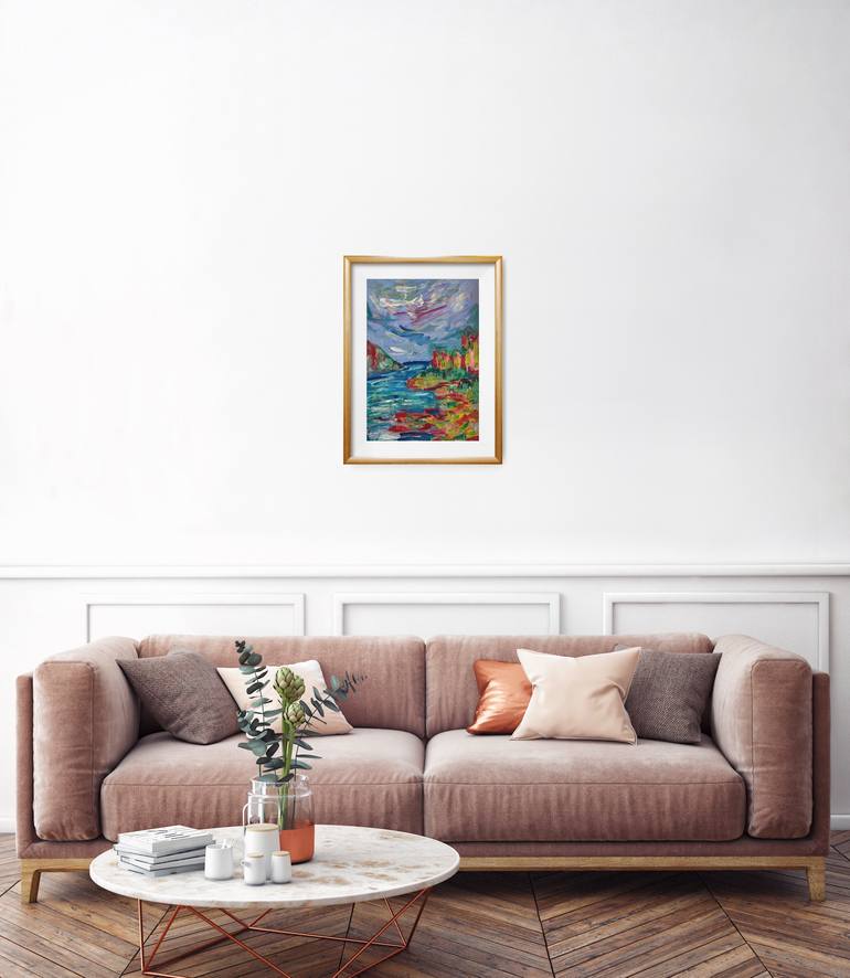 Original Abstract Expressionism Nature Painting by Natalya Mougenot