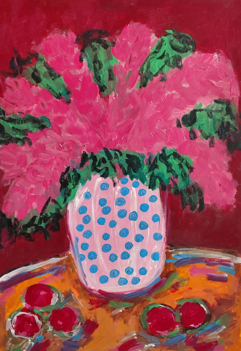 Original Abstract Expressionism Still Life Paintings by Natalya Mougenot