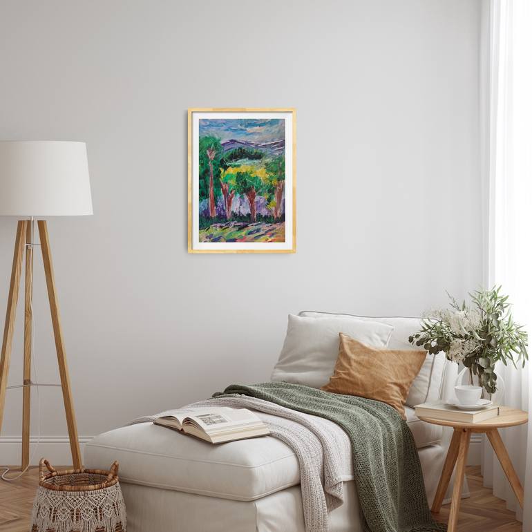 Original Abstract Expressionism Nature Painting by Natalya Mougenot