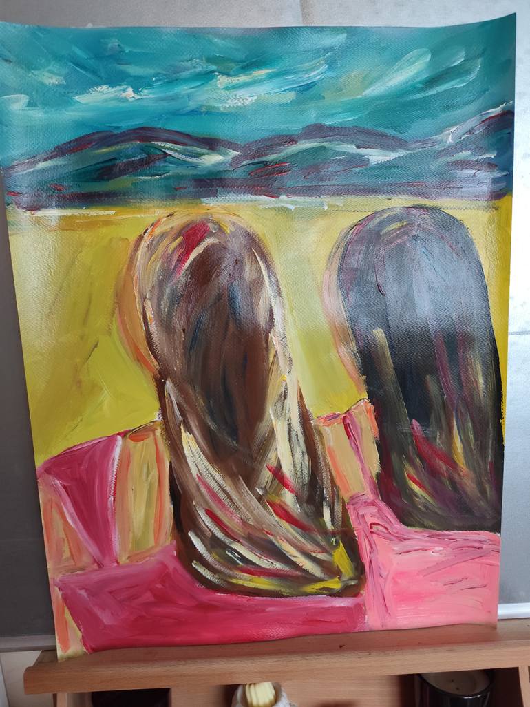 Original Contemporary Women Painting by Natalya Mougenot