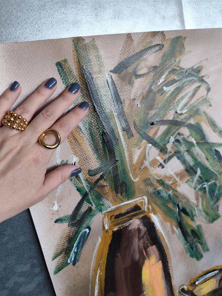 Original Abstract Expressionism Abstract Painting by Natalya Mougenot