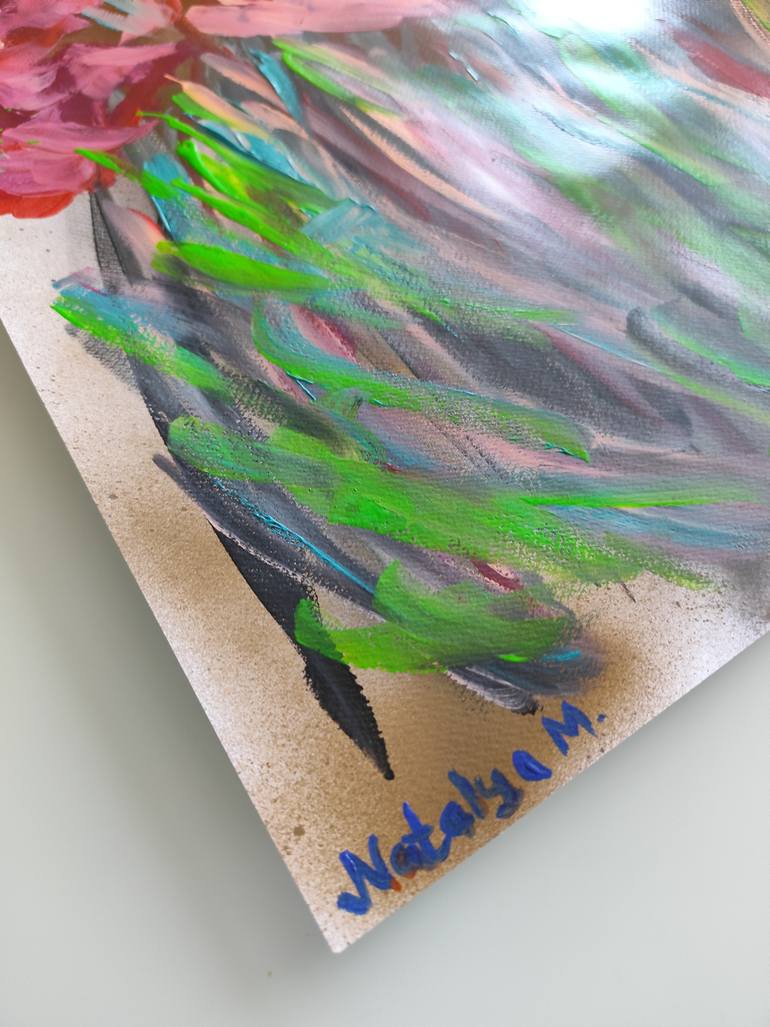 Original Abstract Expressionism Abstract Painting by Natalya Mougenot