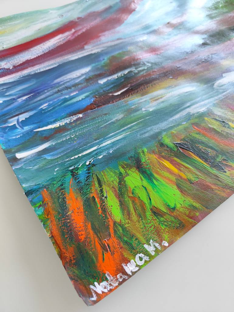 Original Abstract Expressionism Nature Painting by Natalya Mougenot
