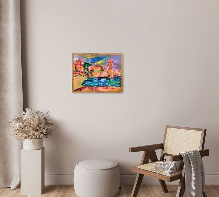 Original Abstract Expressionism Landscape Painting by Natalya Mougenot