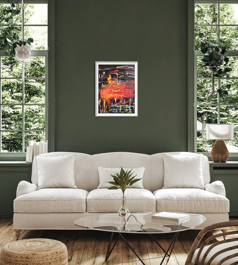 Original Abstract Expressionism Abstract Painting by Natalya Mougenot