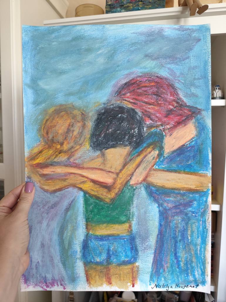 Original Abstract Expressionism Women Painting by Natalya Mougenot