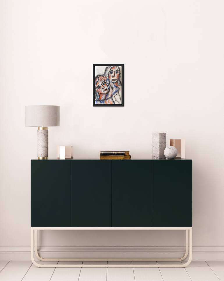 Original Abstract Expressionism Women Painting by Natalya Mougenot