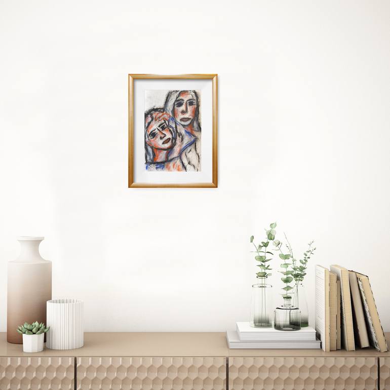 Original Abstract Expressionism Women Painting by Natalya Mougenot