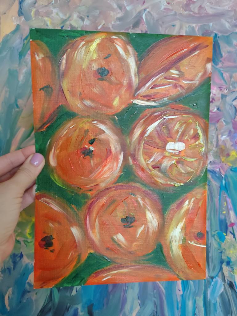 Original Abstract Expressionism Food & Drink Painting by Natalya Mougenot