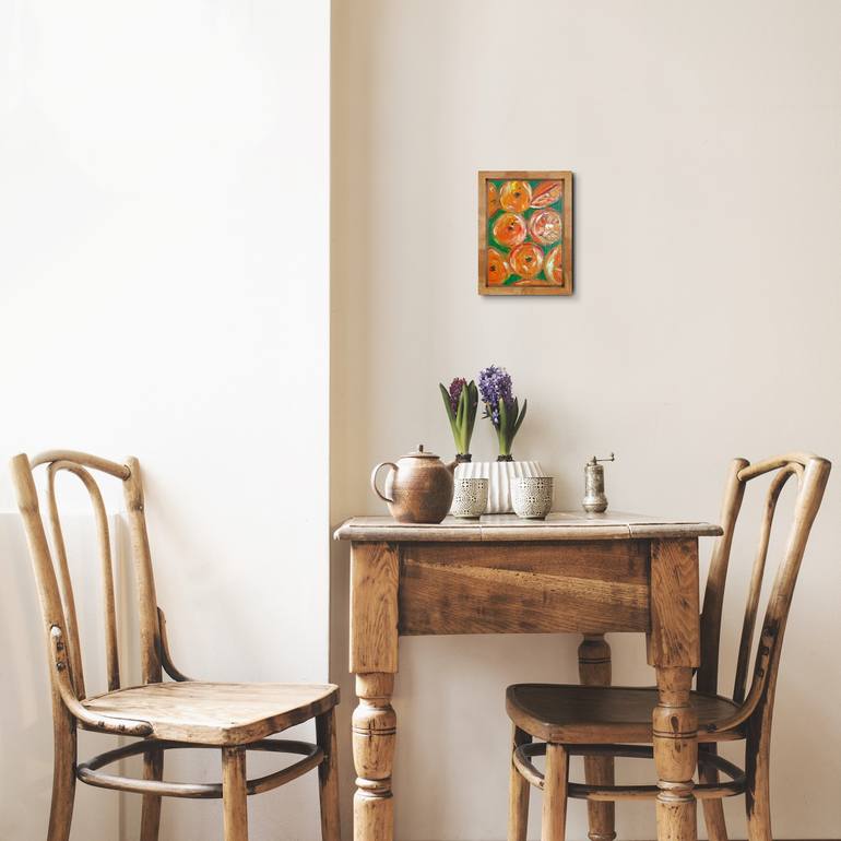 Original Abstract Expressionism Food & Drink Painting by Natalya Mougenot
