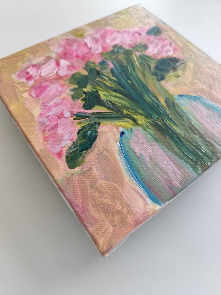 Original Abstract Expressionism Floral Painting by Natalya Mougenot
