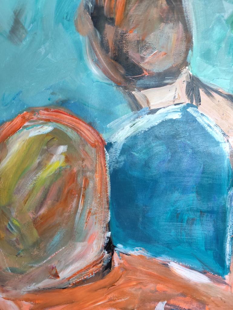 Original Abstract Expressionism Love Painting by Natalya Mougenot