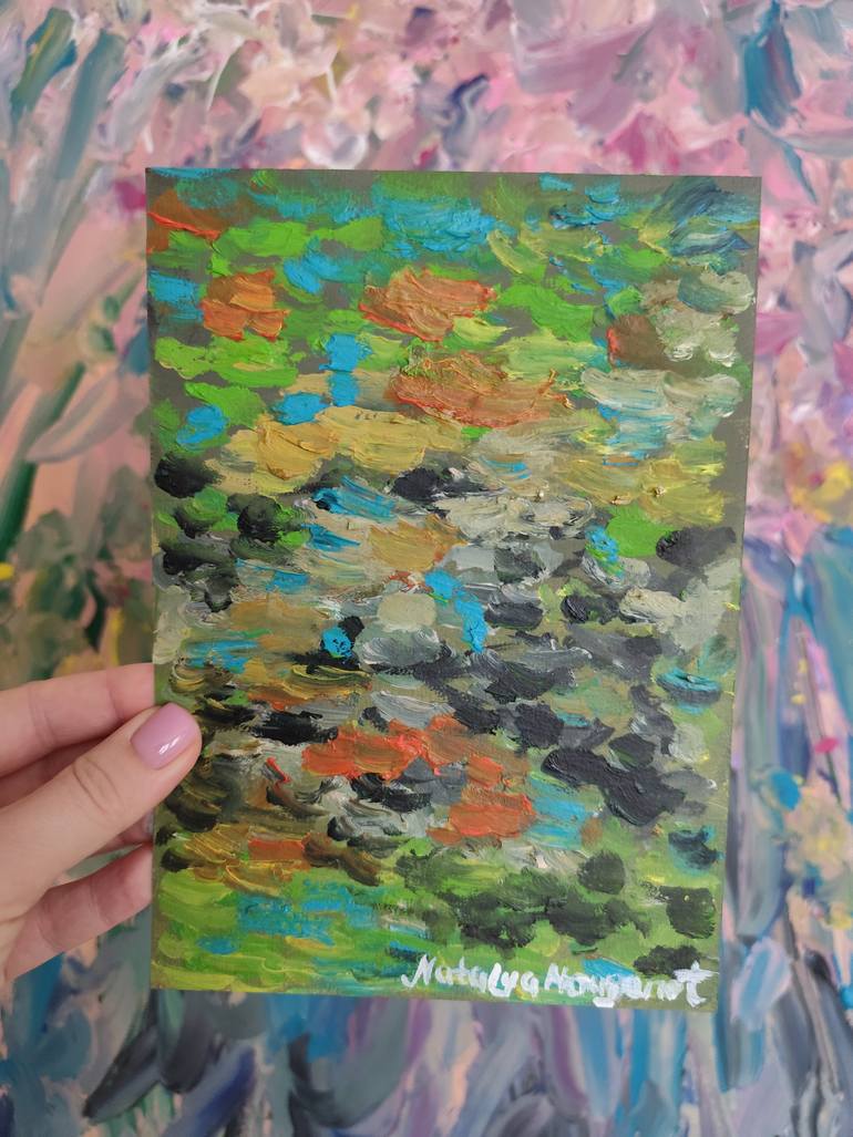 Original Abstract Expressionism Abstract Painting by Natalya Mougenot