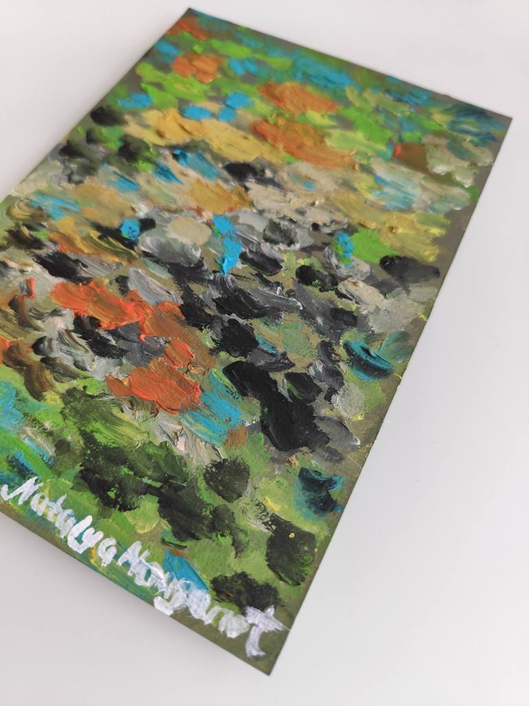 Original Abstract Expressionism Abstract Painting by Natalya Mougenot