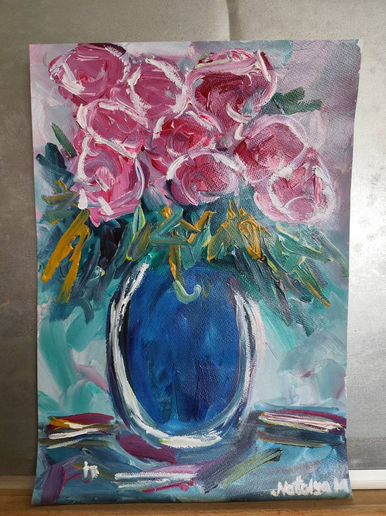 Original Abstract Expressionism Abstract Painting by Natalya Mougenot