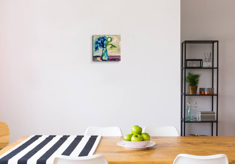 Original Abstract Expressionism Floral Painting by Natalya Mougenot