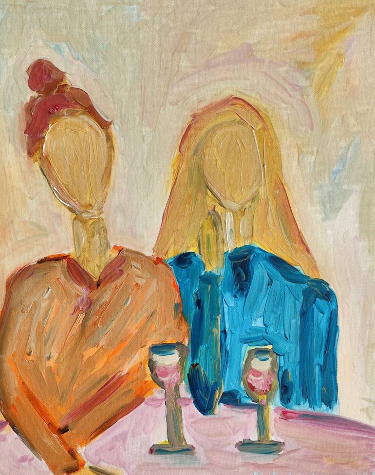 Original Abstract Expressionism Women Paintings by Natalya Mougenot