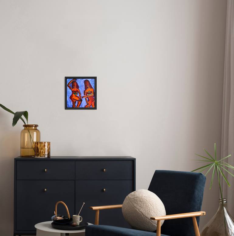 Original Abstract Expressionism Women Painting by Natalya Mougenot