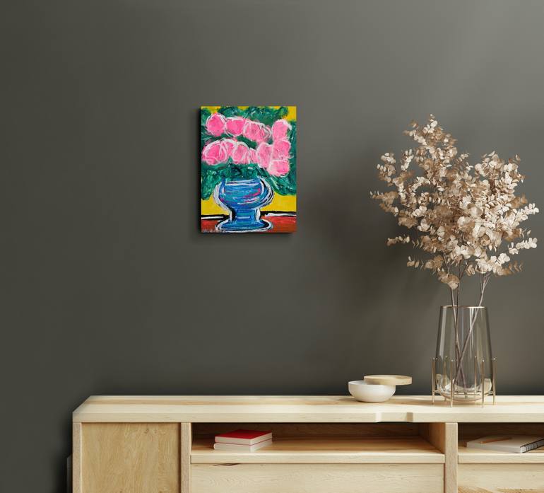 Original Abstract Expressionism Still Life Painting by Natalya Mougenot