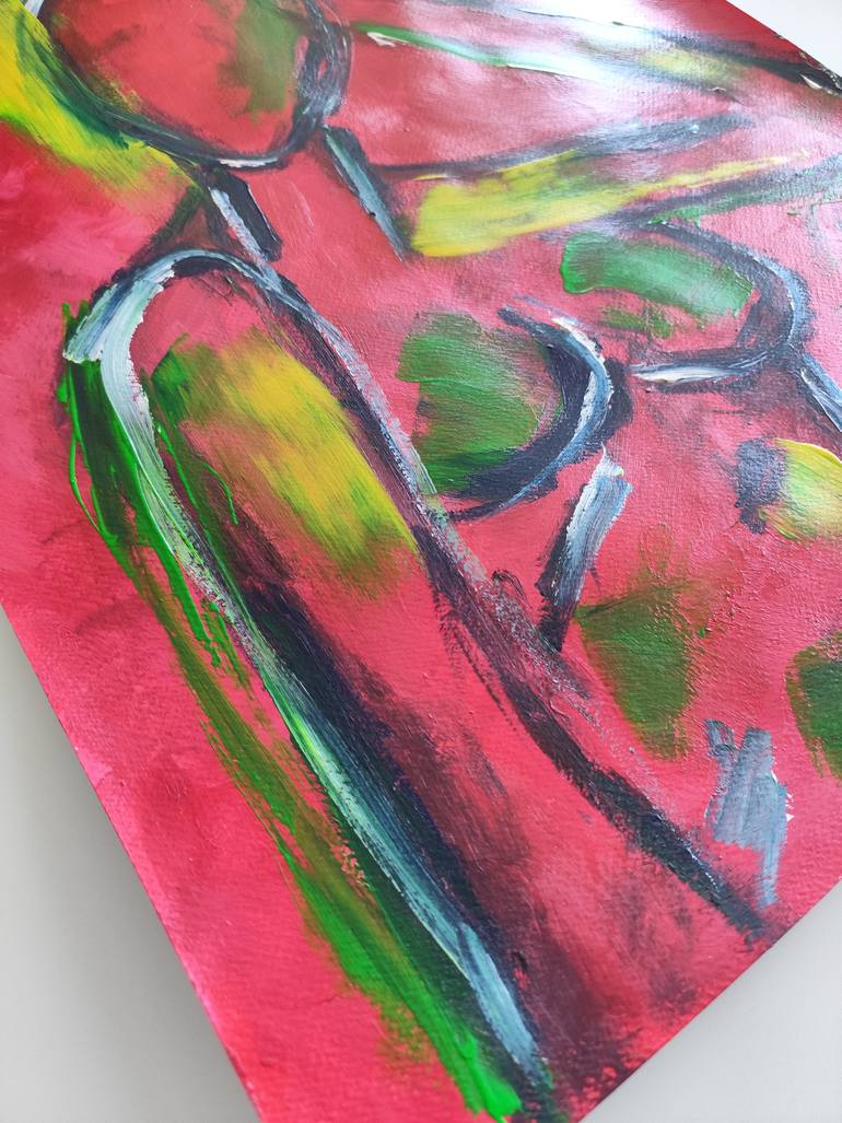 Original Abstract Expressionism Women Painting by Natalya Mougenot
