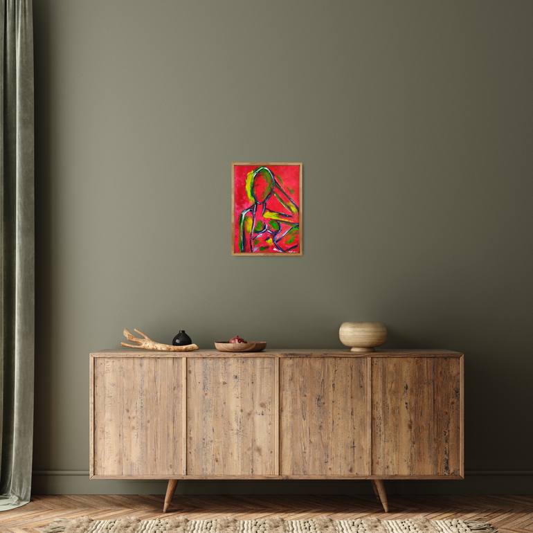 Original Abstract Expressionism Women Painting by Natalya Mougenot