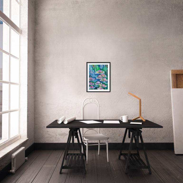 Original Abstract Expressionism Nature Painting by Natalya Mougenot