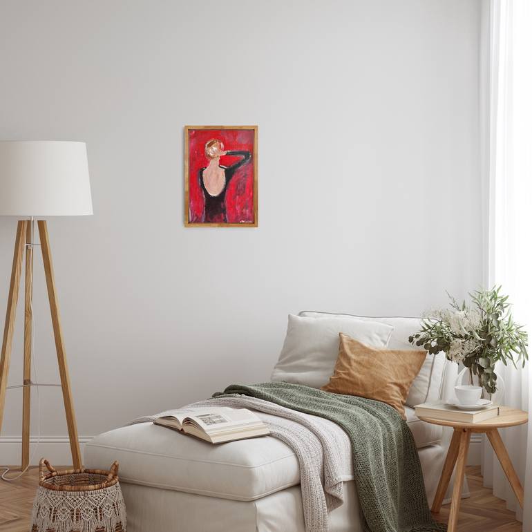 Original Abstract Expressionism Women Painting by Natalya Mougenot