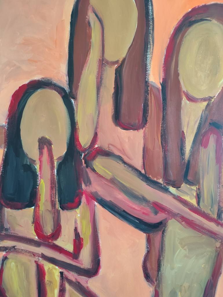 Original Abstract Expressionism Women Painting by Natalya Mougenot
