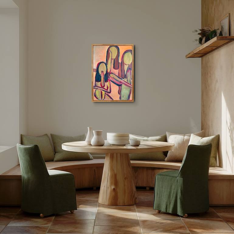 Original Abstract Expressionism Women Painting by Natalya Mougenot