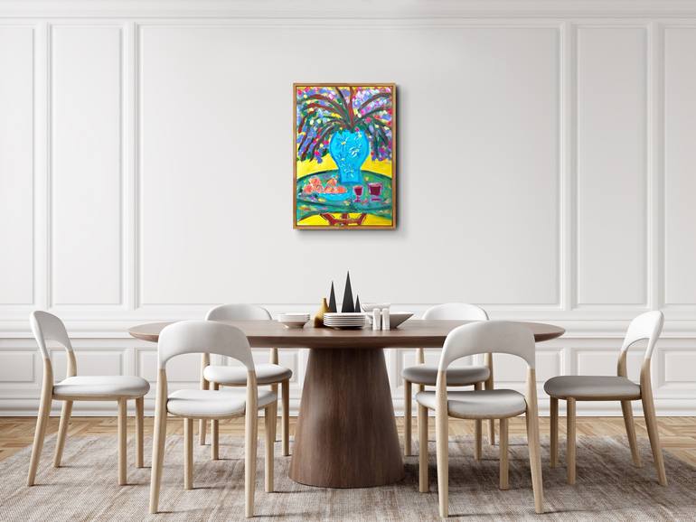 Original Abstract Expressionism Still Life Painting by Natalya Mougenot