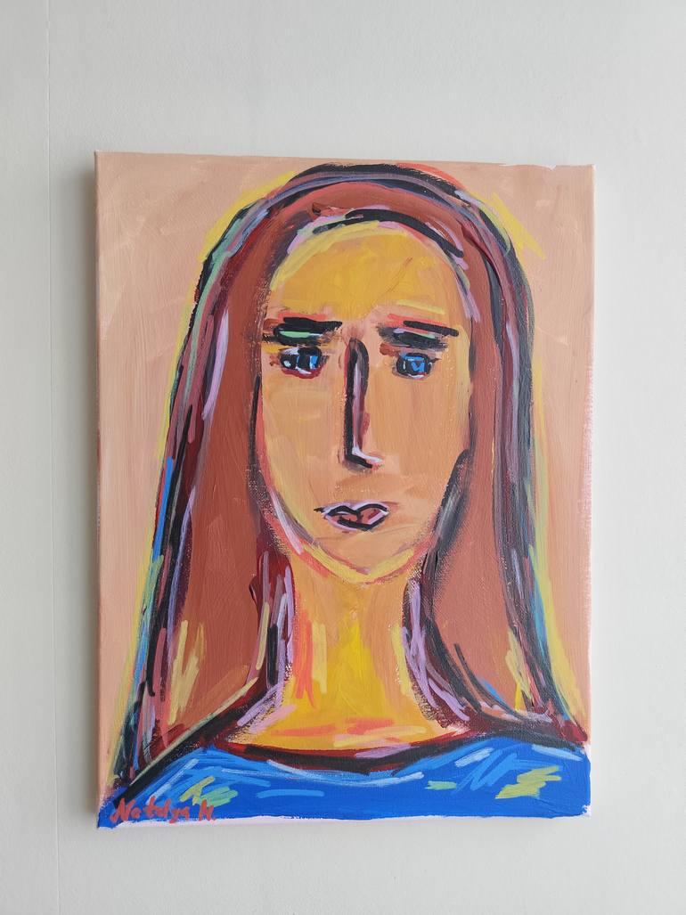 Original Abstract Expressionism Women Painting by Natalya Mougenot