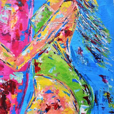 Print of Abstract Expressionism Women Paintings by Natalya Mougenot