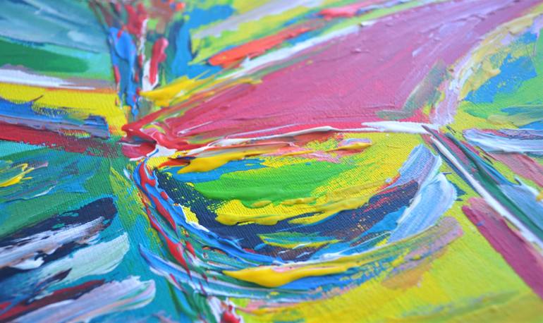 Original Abstract Expressionism Women Painting by Natalya Mougenot