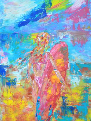 Original Abstract Expressionism Women Paintings by Natalya Mougenot