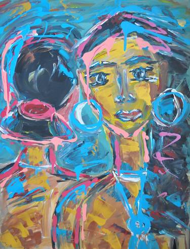 Print of Expressionism Women Paintings by Natalya Mougenot