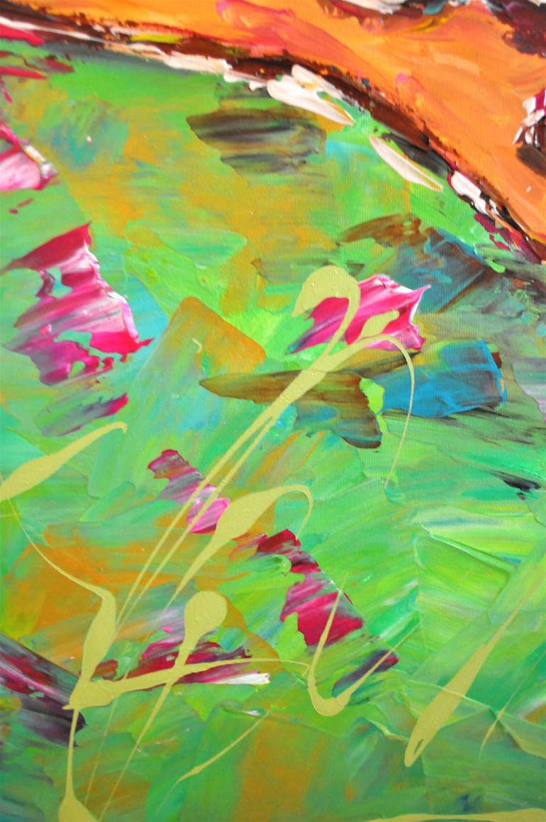 Original Abstract Expressionism Love Painting by Natalya Mougenot