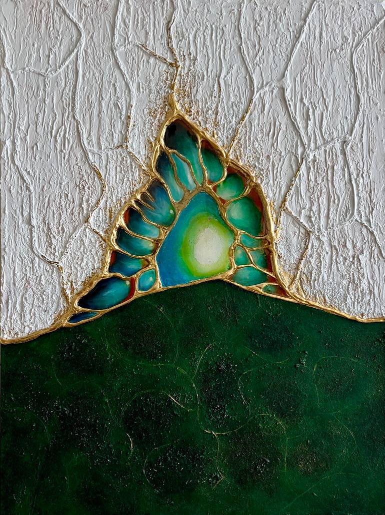 Original Contemporary Abstract Mixed Media by Yuliia Kiselova