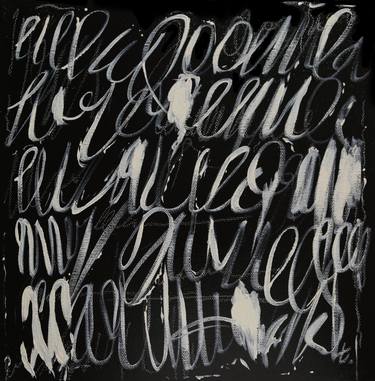Print of Abstract Calligraphy Paintings by Tanya Alexeeva