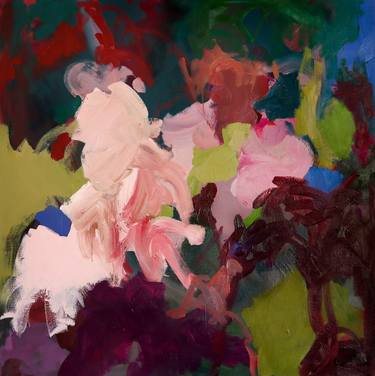 Original Abstract Expressionism Floral Paintings by Shannon Evans