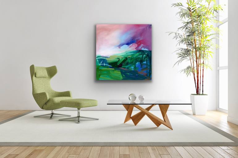 Original Abstract Expressionism Landscape Painting by Shannon Evans