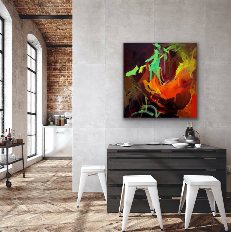 Original Abstract Expressionism Abstract Painting by Shannon Evans