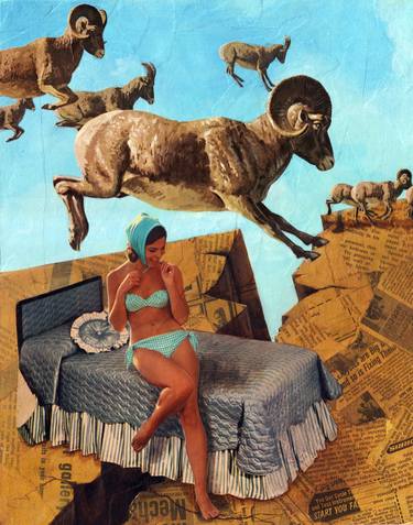 Original Animal Collage by Ray Sell