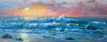 Original Impressionism Seascape Paintings by Anastasiia Koziulina