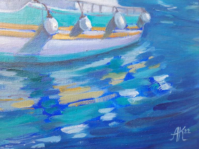 Original Seascape Painting by Anastasiia Koziulina