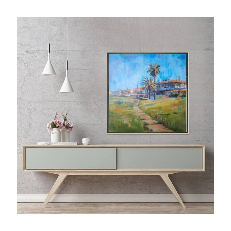 Original Impressionism Landscape Painting by Anastasiia Koziulina