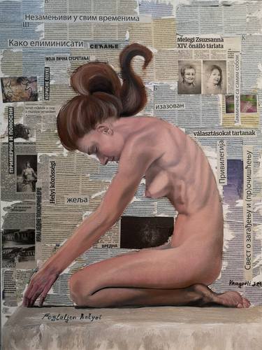 Print of Conceptual Body Mixed Media by Jelena Vragovic Cvetkovic