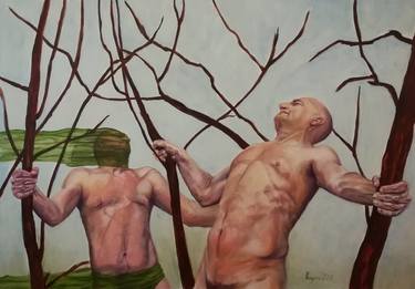 Print of Erotic Paintings by Jelena Vragovic Cvetkovic