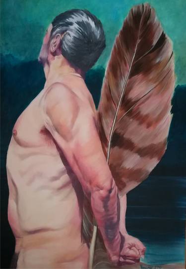 Print of Figurative Erotic Paintings by Jelena Vragovic Cvetkovic