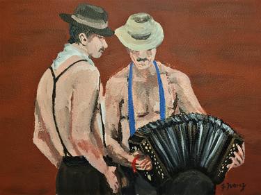 Print of Men Paintings by Natalia Juarez